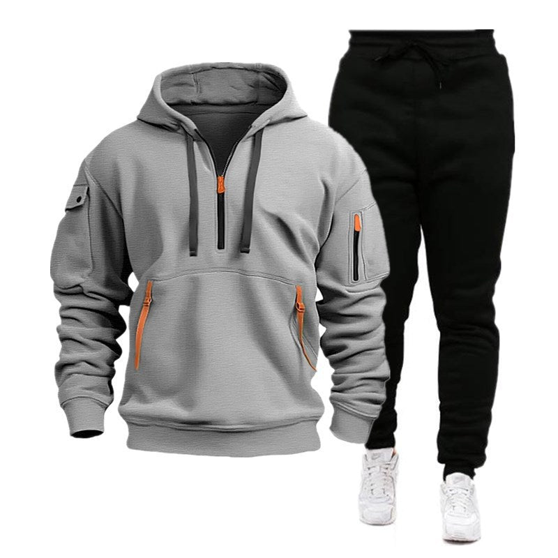 Herren sportliches Hoodie- und Jogginghosen-Set EB
