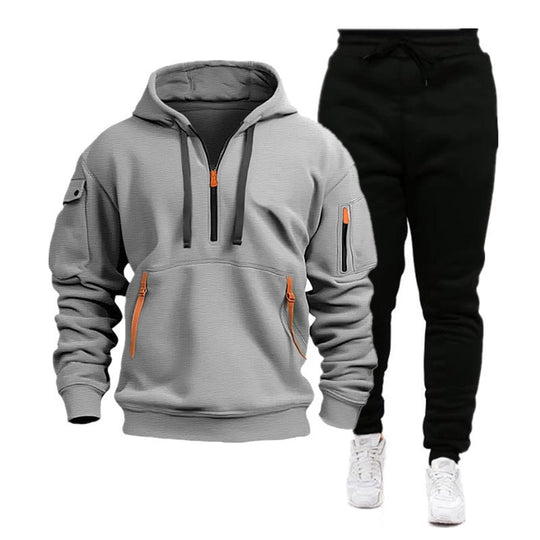 Herren sportliches Hoodie- und Jogginghosen-Set EB