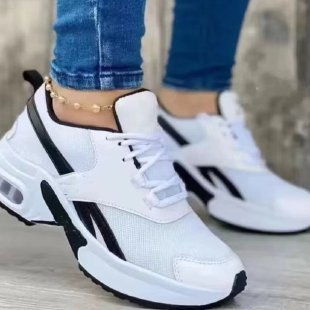 Damen Sportliche Lauf-Sneaker mit atmungsaktivem Mesh und rutschfester Sohle EB