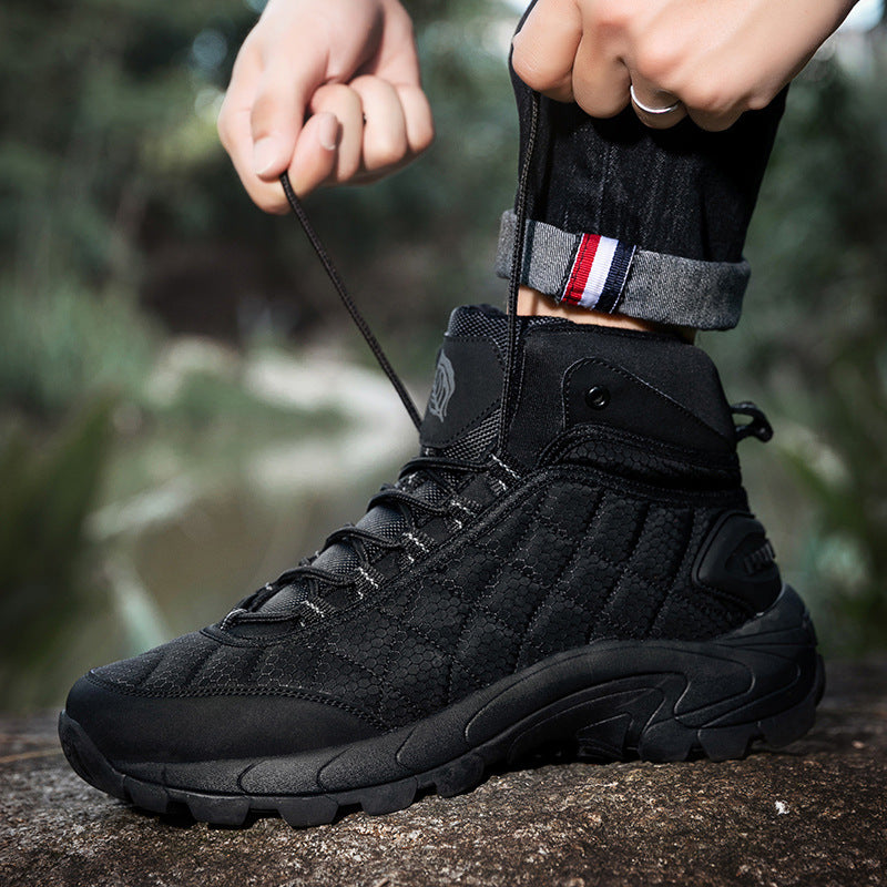 Damen Hochgepläterte Outdoor-Sneaker mit rutschfester Sohle und atmungsaktivem Obermaterial EB