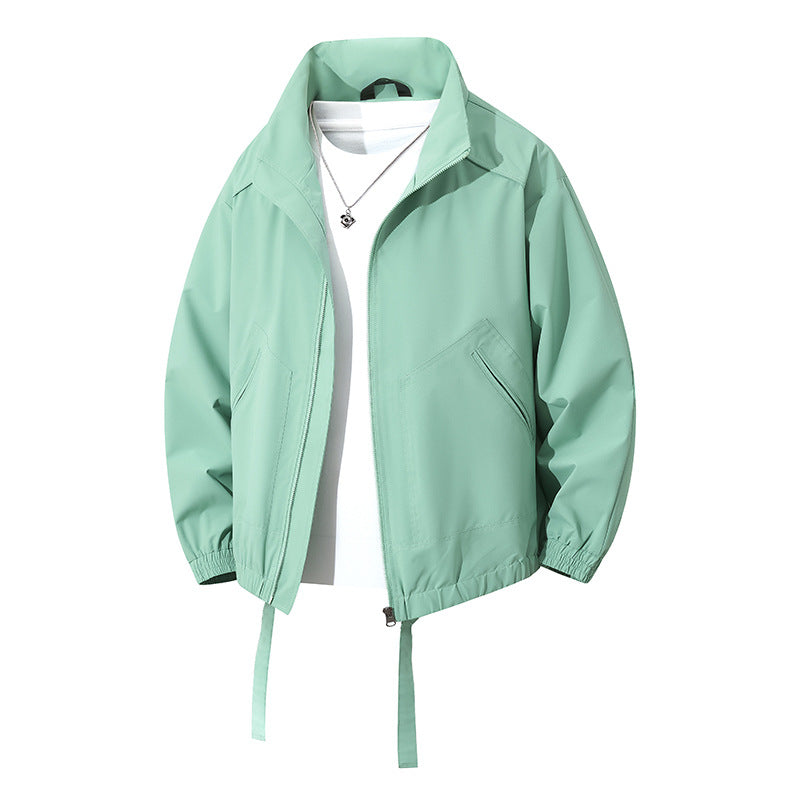 Herren leichte Freizeitjacke mit elastischen Bündchen und praktischen Taschen EB