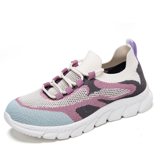 Damen Leichte Sportschuhe mit atmungsaktivem Mesh-Obermaterial und rutschfester Sohle EB