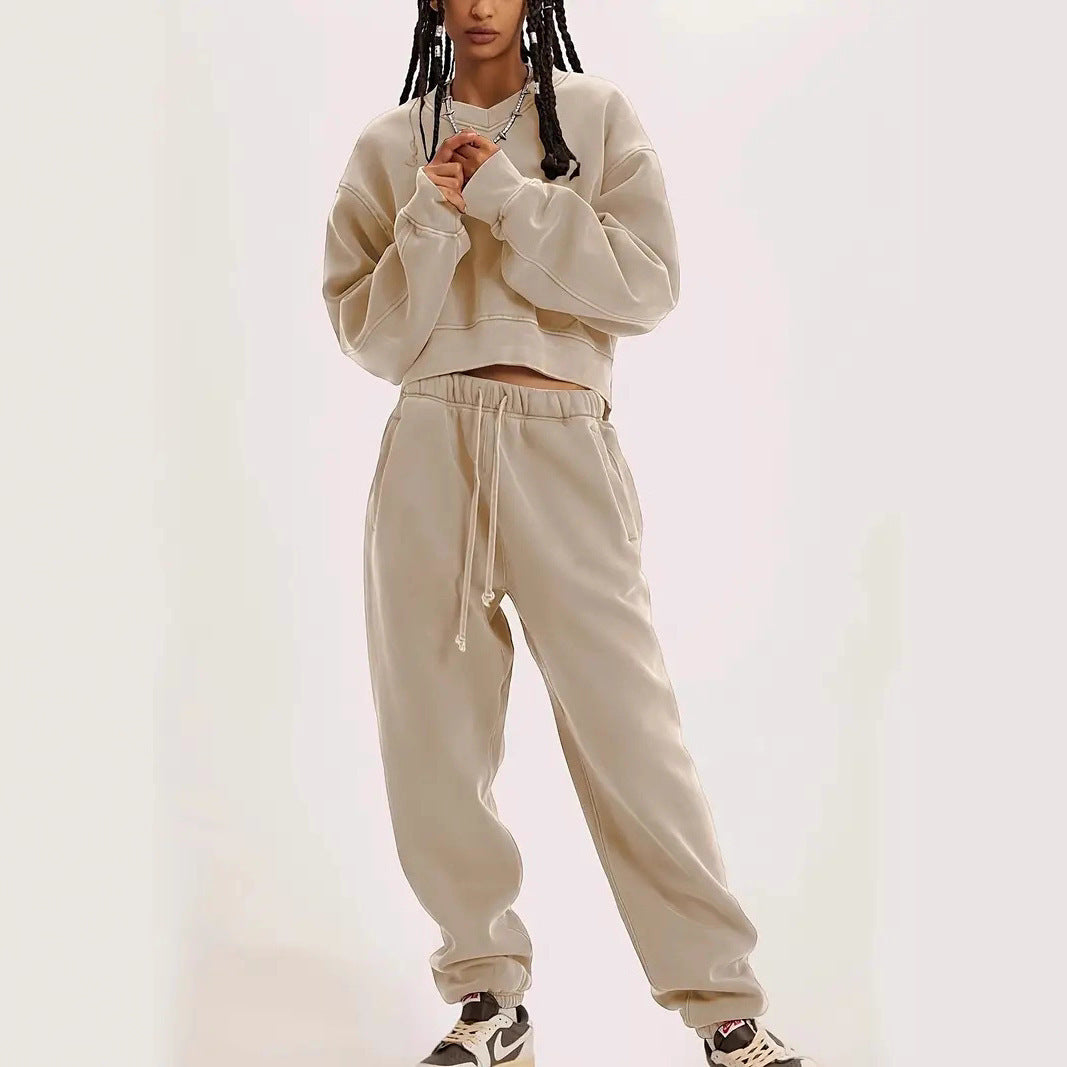 Damen Boxy-Sweatshirt mit überschnittener Schulter, verlängertem Rückenteil und brushed Fleece Eichborn Berlin