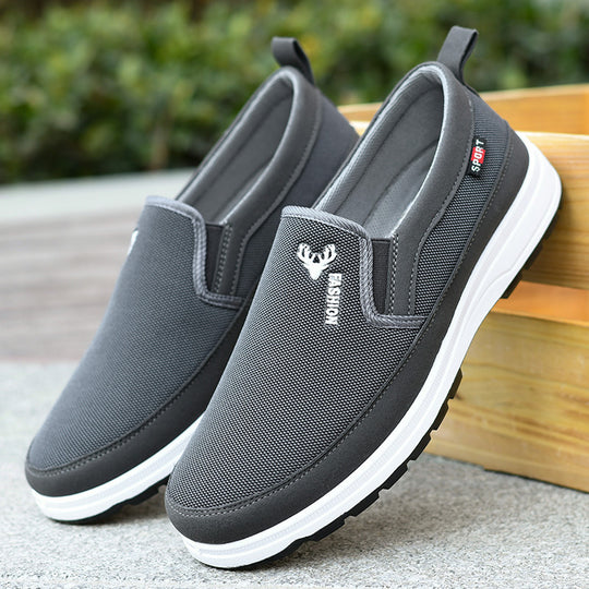 Damen Bequeme Slip-On Schuhe mit elastischem Fussbett EB