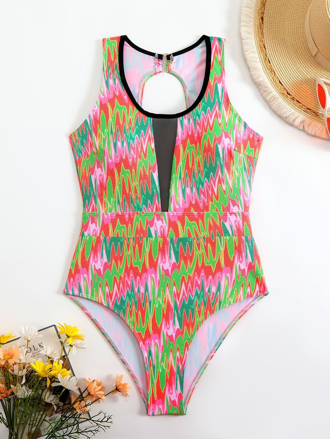 Damen Schwimmanzug mit modischem Cut-Out EB