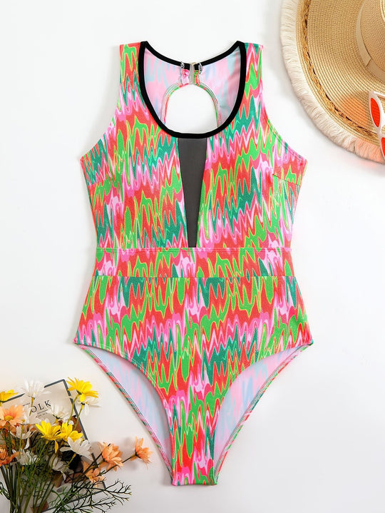 Damen Schwimmanzug mit modischem Cut-Out EB