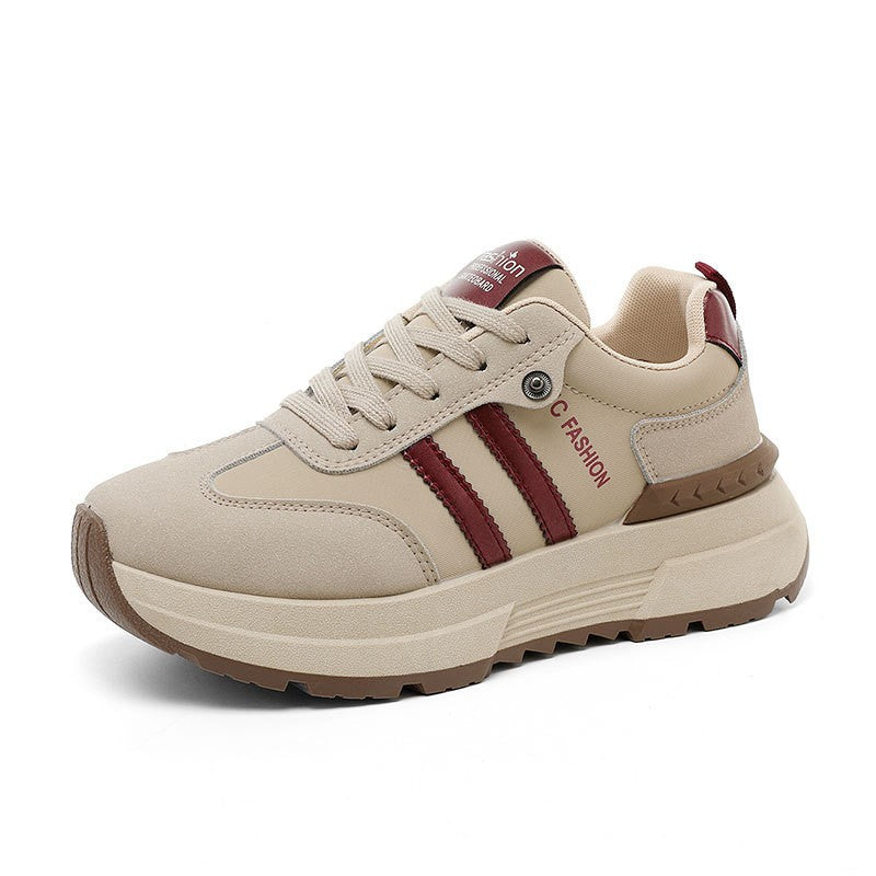 Damen modische Sneakers mit robustem Obermaterial und dämpfendem Sohlenprofil EB