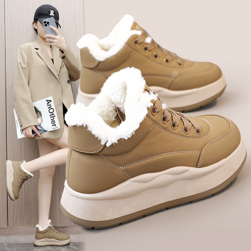 Damen Winter Sneaker mit kuscheligem Innenfutter und rutschfester Sohle EB