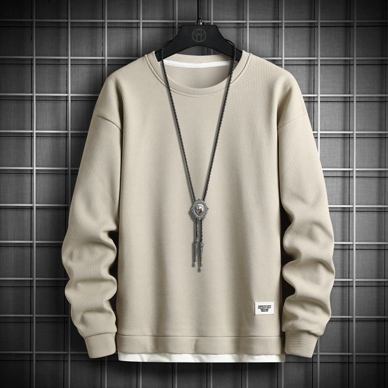 Herren lässiger Sweatshirt mit strukturiertem Stoff und modernem Schnitt EB