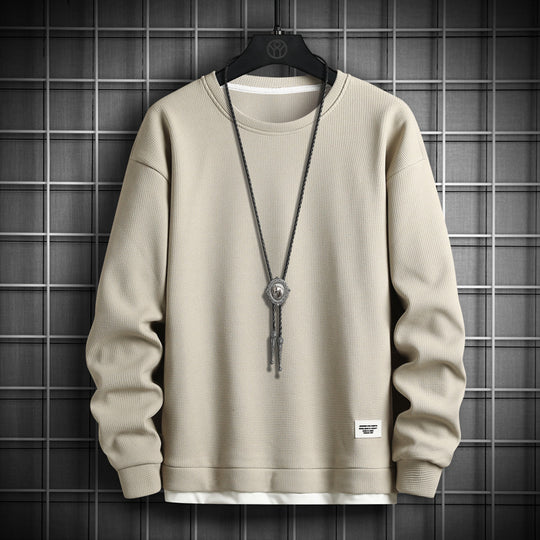 Herren lässiger Sweatshirt mit strukturiertem Stoff und modernem Schnitt EB