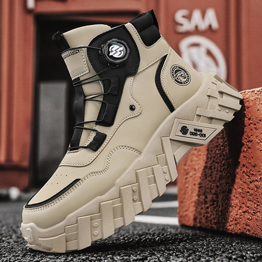 Damen Schnürstiefel mit rutschfester Sohle und innovativem Verschlusssystem EB