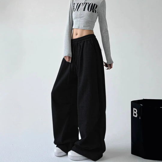 Damen Bequeme und lässige weite Jogginghose EB