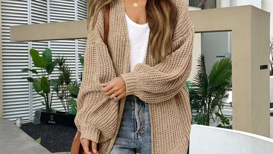 Damen Kuschelige Strickjacke EB