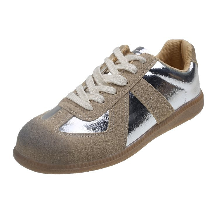 Damen modische Sneakers mit reflektierenden Details und bequemer Sohle EB