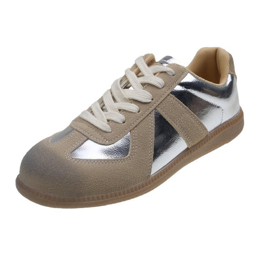 Damen modische Sneakers mit reflektierenden Details und bequemer Sohle EB