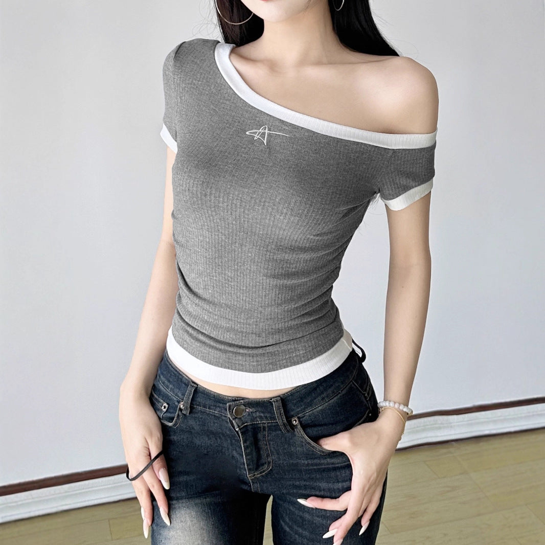 Damen figurbetontes Kurzarmshirt EB