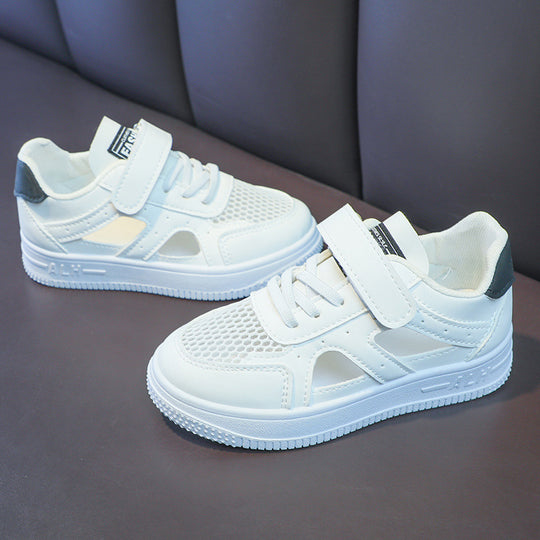 Damen sportliche Sneaker mit praktischem Klettverschluss und atmungsaktiver Mesh-Oberfläche EB