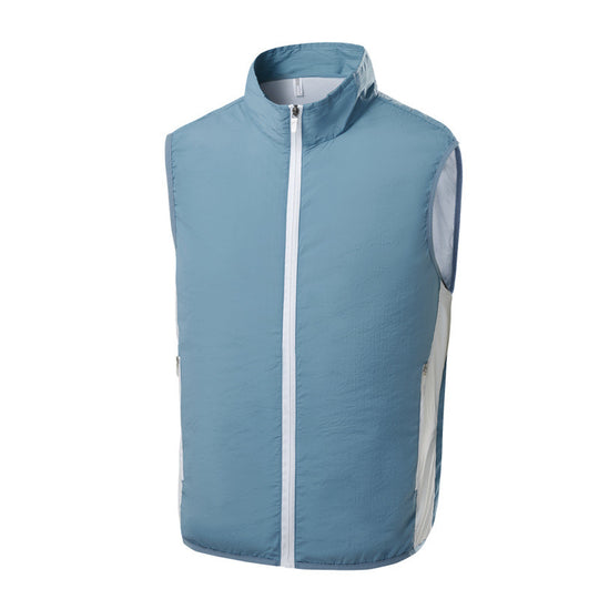 Damen leichte Sportweste mit atmungsaktiven Einsätzen und vielseitigen Taschen EB