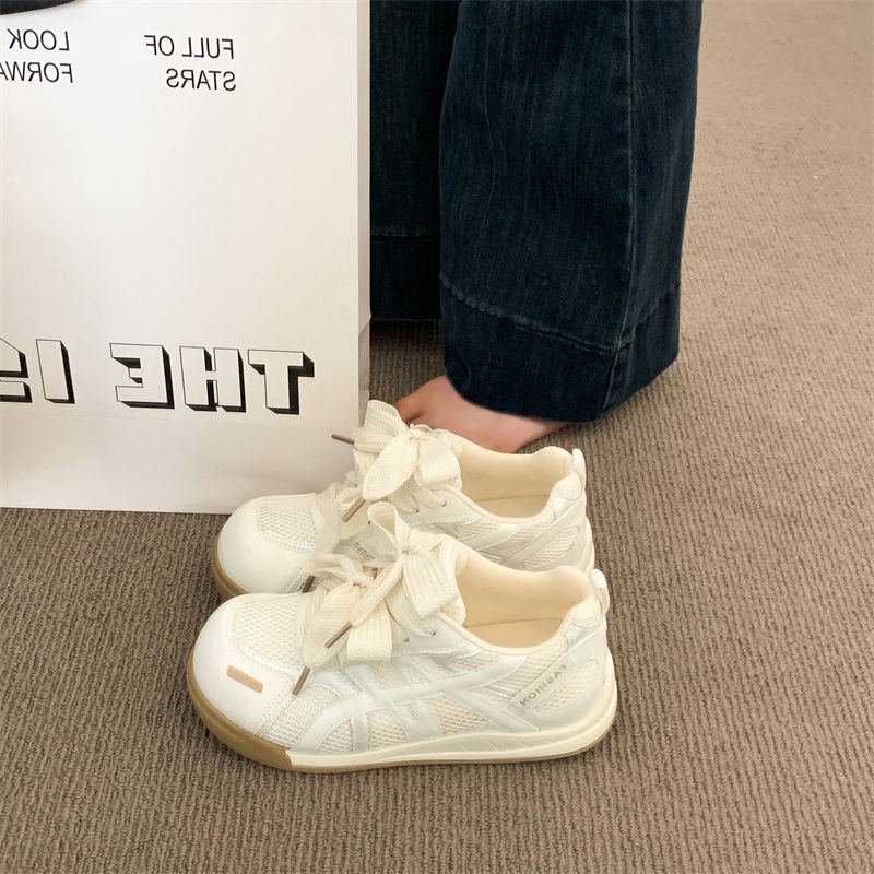 Damen Sneaker mit atmungsaktivem Mesh-Obermaterial und einzigartigem Schleifen-Design EB