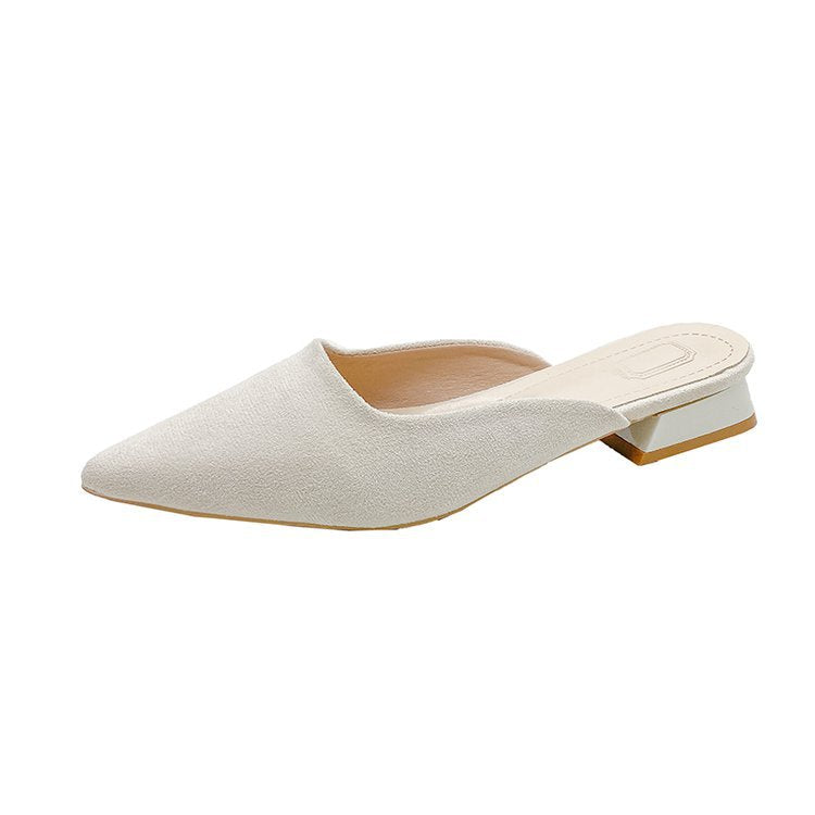 Damen elegante Spitzenschuhe mit offenem Fersenbereich EB