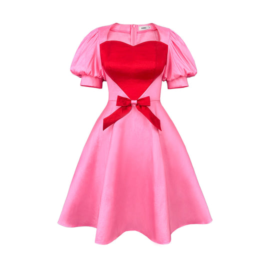 Damen festliches Kleid mit herzförmigem Oberteil und taillierter Silhouette EB