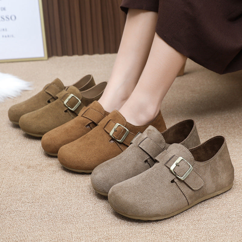 Damen bequeme Slipper mit verstellbarem Riemen EB