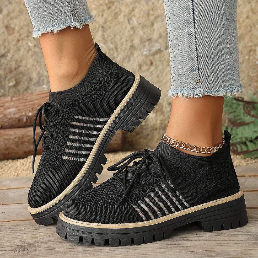 Damen luftige Sneakers mit rutschfester Sohle und atmungsaktivem Obermaterial EB