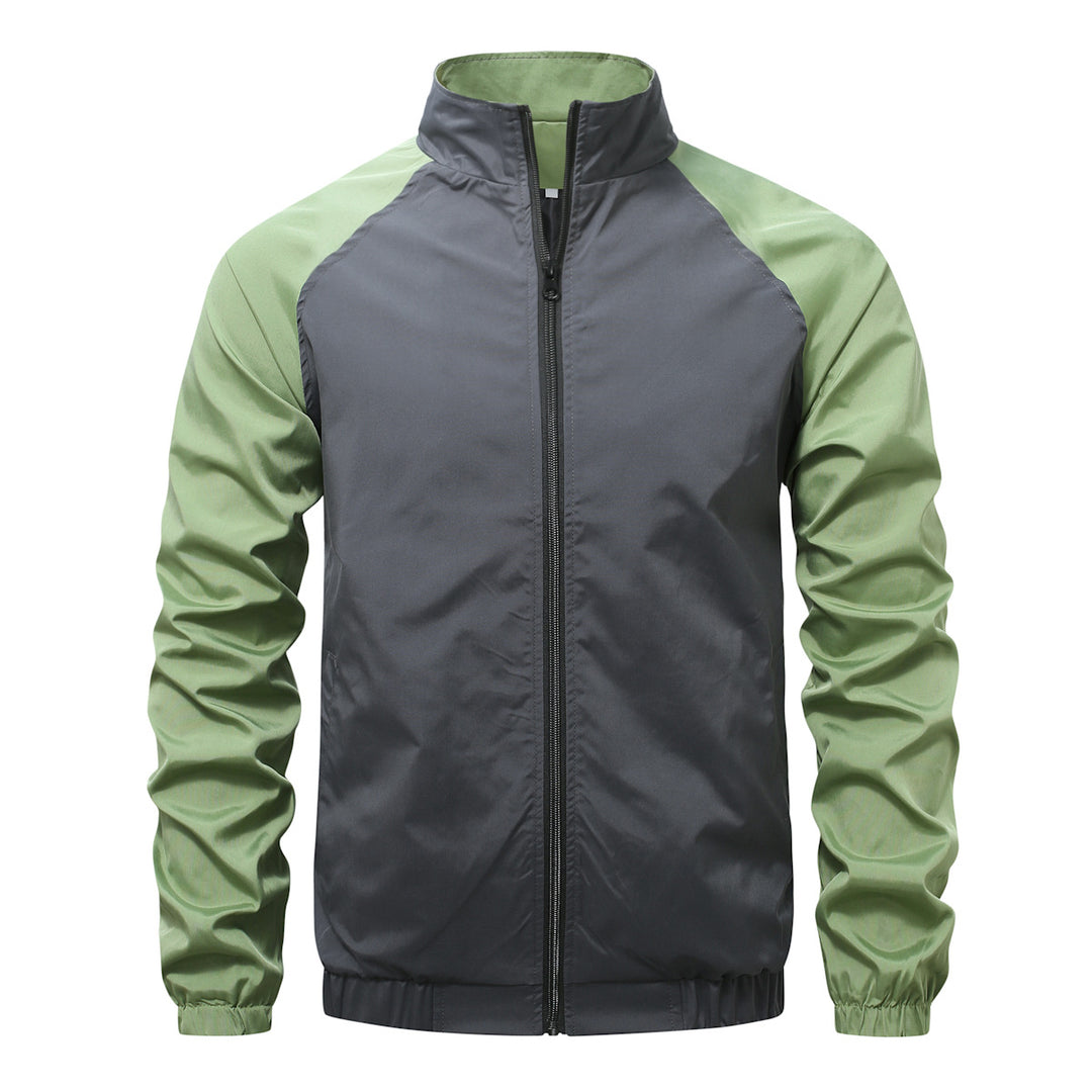 Herren sportliche Übergangsjacke mit reißfestem Material und elastischen Bündchen EB