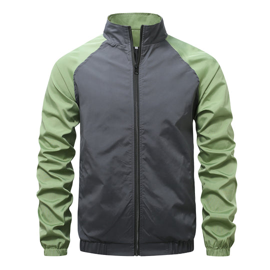 Herren sportliche Übergangsjacke mit reißfestem Material und elastischen Bündchen EB