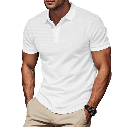 Herren Poloshirt mit strukturiertem Design und Komfortbund EB