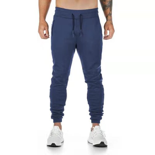 Herren nan schmal geschnittene Performance-Jogger mit Reißverschlusstaschen und knieabgestepptem Schnitt EB
