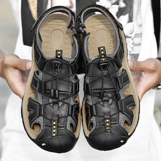 Damen Funktionale Trekking-Sandalen mit rutschfester Sohle und verstellbarem Schnellschnürsystem EB