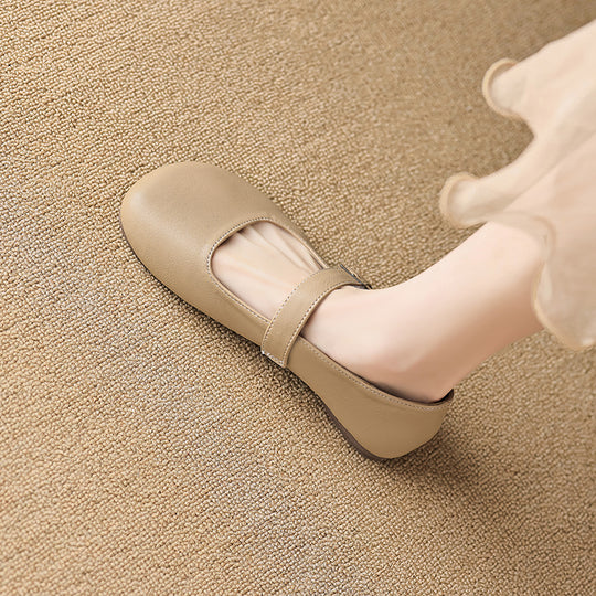Damen Ballerinas mit verstellbarem Riemen und angenhmem Innenfutter EB