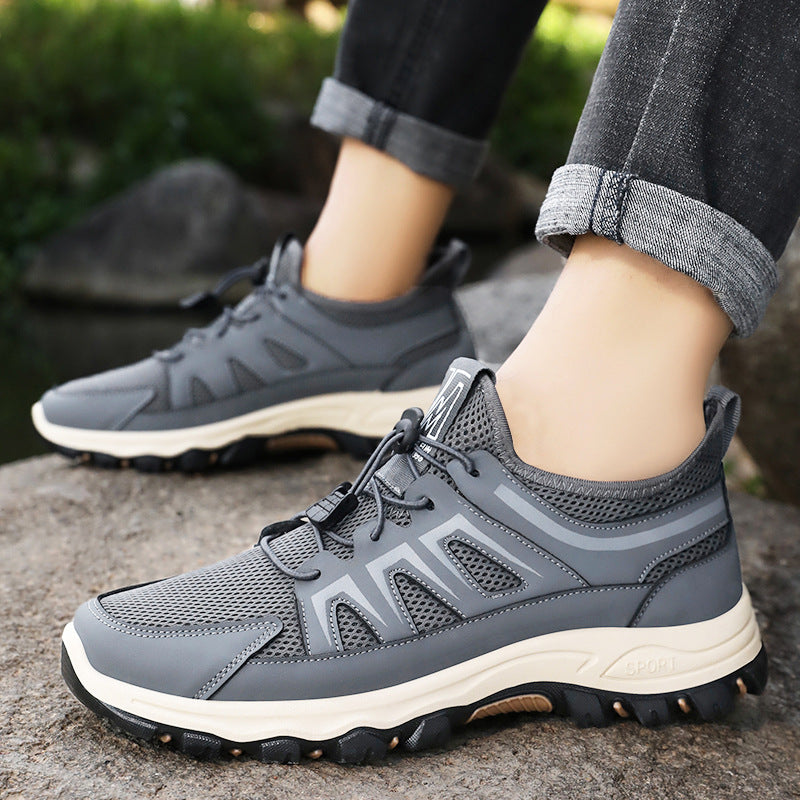 Damen Sportliche Trail-Sneaker mit atmungsaktivem Mesh-Obermaterial und rutschfester Sohle EB