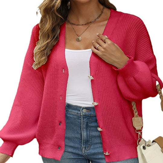 Damen Luftiger Strickcardigan EB