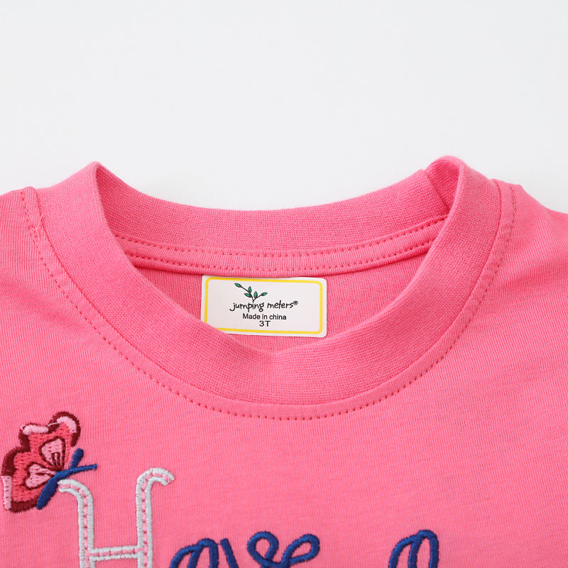 Mädchen T-Shirt Kleid mit bezauberndem Tüllunterrock EB