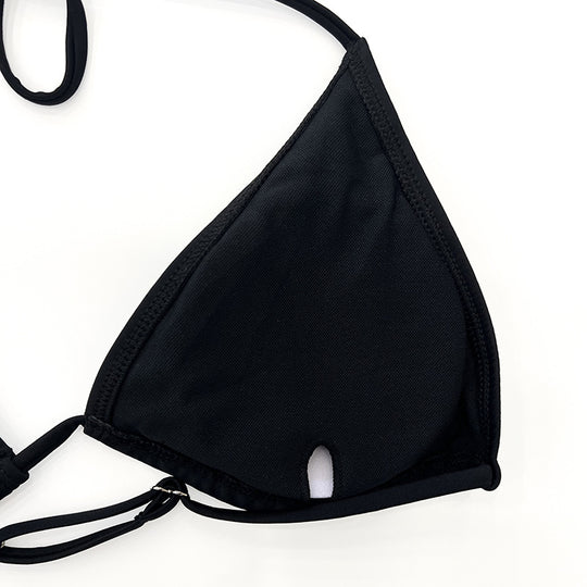 Damen Sportliches Badeoberteil mit langem Arm und hohem Bund EB