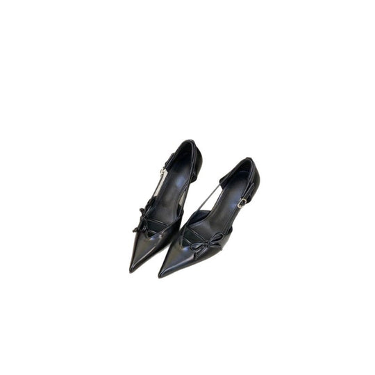 Damen Slingback Pumps mit raffinierter Schleifenverzierung EB