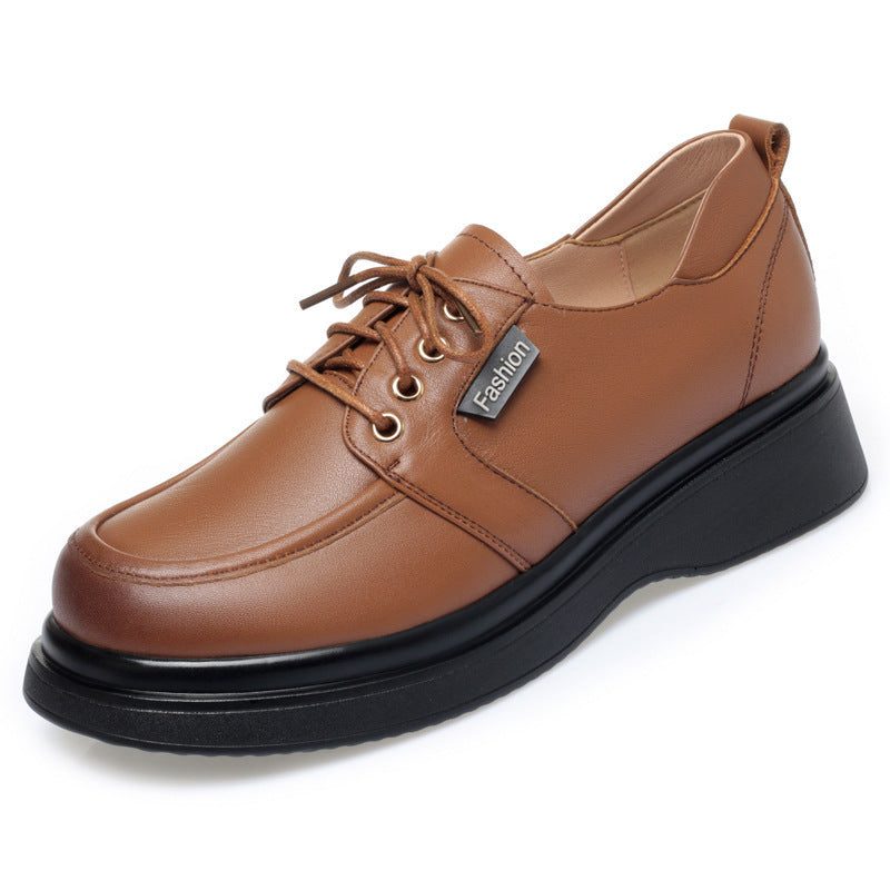 Damen Luxus Schnürschuhe mit moderner Plateausohle und atmungsaktiver Innenausstattung EB