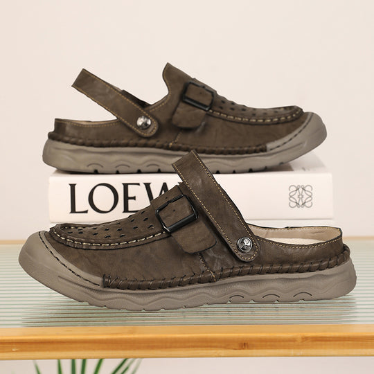 Damen Komfortable Clogs mit verstellbarem Riemen und atmungsaktiver Obermaterialstruktur EB
