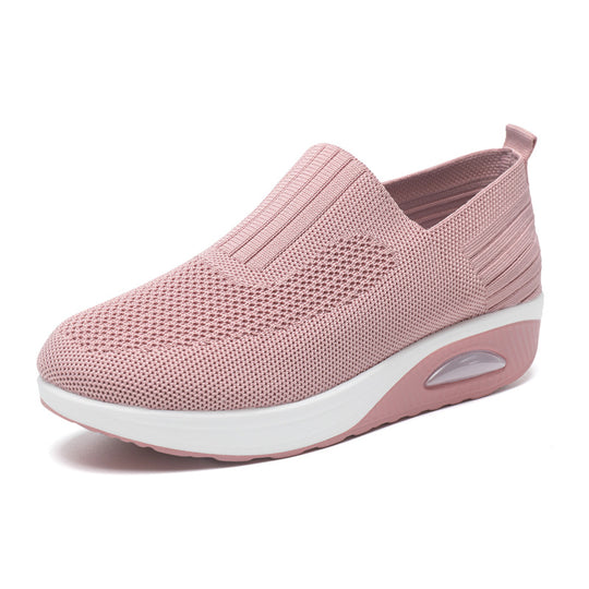 Damen Bequeme Slip-On Sneakers mit Luftpolsterung EB