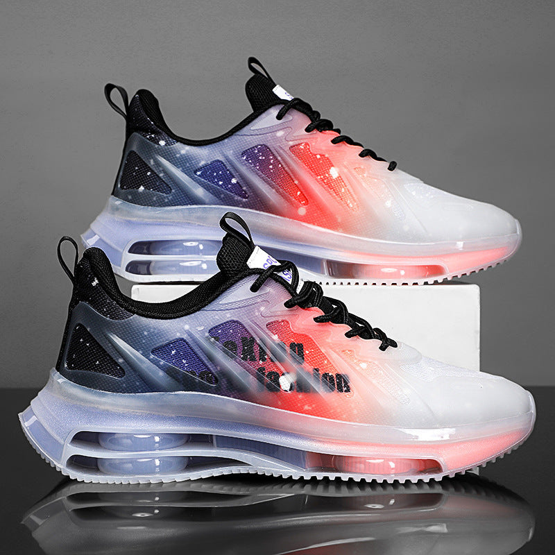 Unisex futuristische transparente Runner mit integrierter Luftkammer-Zwischensohle und reflektierendem Tech‑Mesh EB
