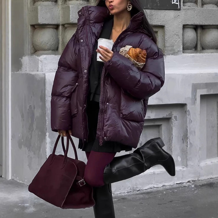 Damen Winterjacke mit voluminösem Schnitt und Wärmeisolierung EB