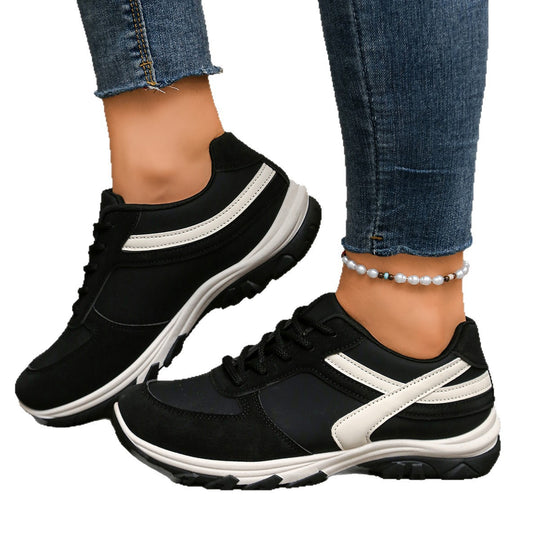 Damen Plateau-Sneaker mit robuster Profilsohle und gepolstertem Komfortfußbett EB