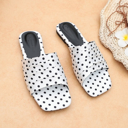 Damen Komfortable Punkte-Slides EB