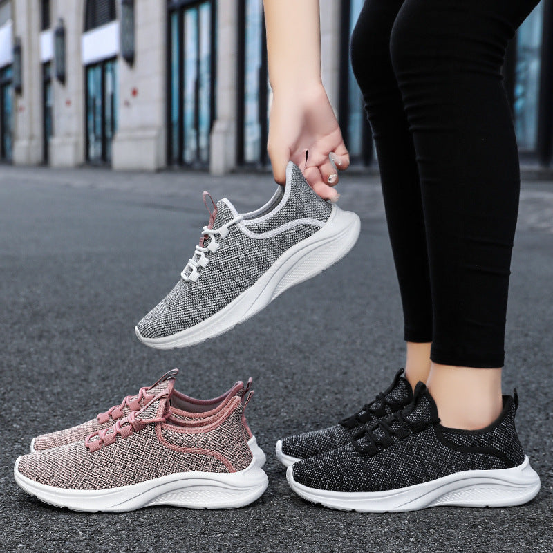 Damen Sportliche Strick-Sneaker mit elastischem Anpassungsprofil EB