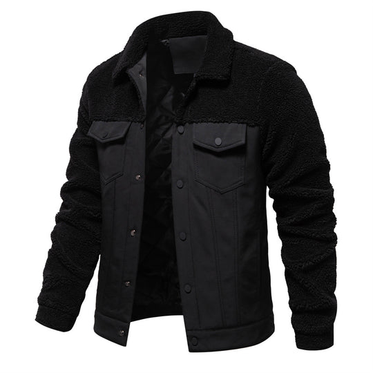 Herren gefütterte Jacke im Jeansstil EB