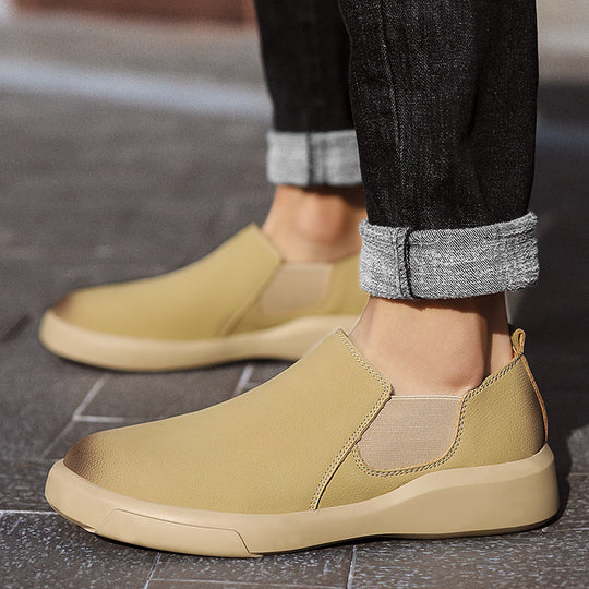 Damen bequeme Slip-On Sneakers mit elastischem Seitenstreifen und atmungsaktivem Obermaterial EB