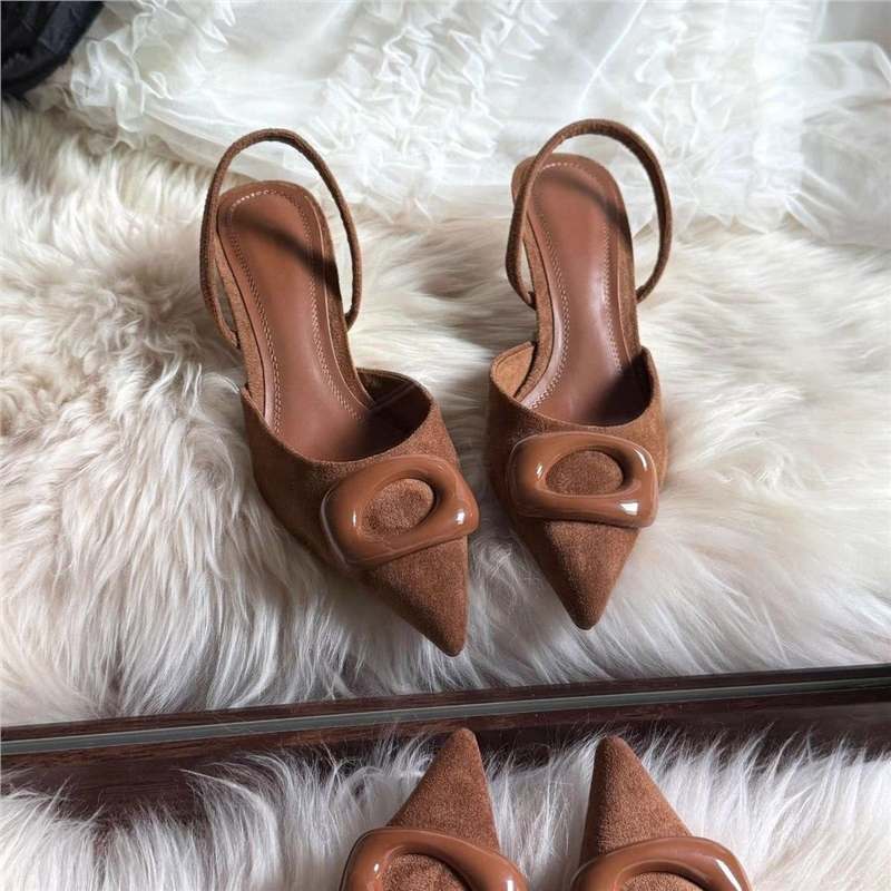 Damen Slingback Pumps mit elegantem Design und modischer Schnallenapplikation EB