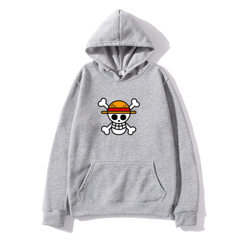 Damen Kapuzenpullover mit kreativem Piratenmotiv und bequemer Passform EB